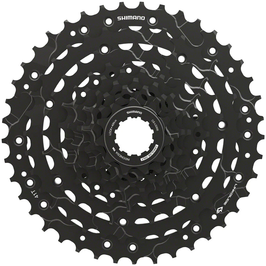 Shimano CUESCS-LG300-9 Cassette - 9-Speed 11-41t LINKGLIDE Black