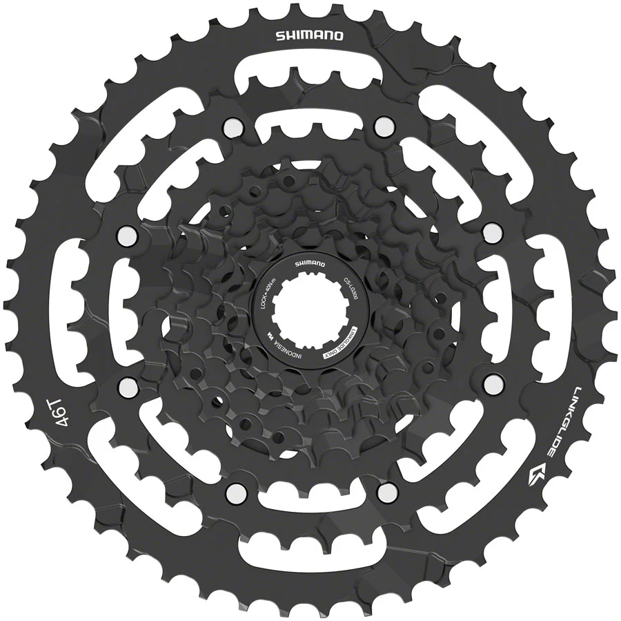 Shimano CUESCS-LG300-9 Cassette - 9-Speed 11-46t LINKGLIDE Black