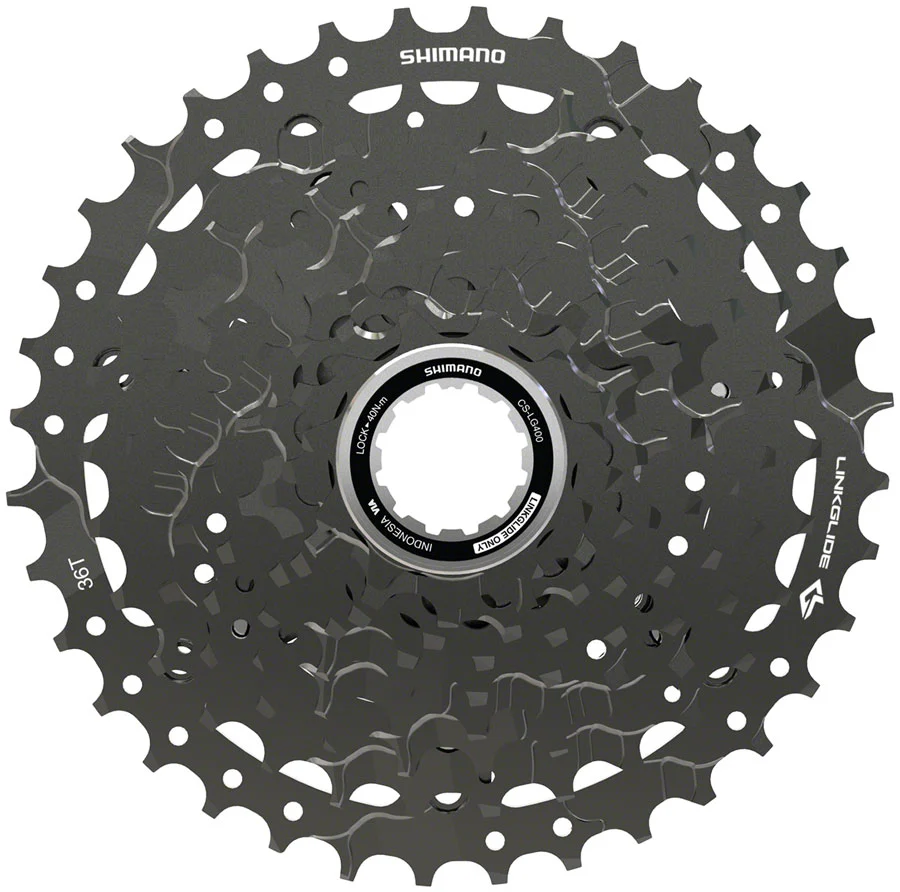 Shimano CUESCS-LG400-9 Cassette - 9-Speed 11-36t LINKGLIDE Black