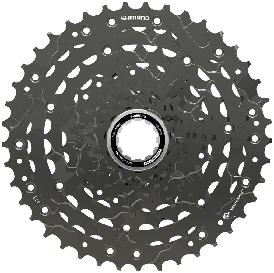 Shimano CUESCS-LG400-9 Cassette - 9-Speed 11-41t LINKGLIDE Black