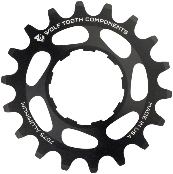 Wolf Tooth Components Single Speed Aluminum Cog 22T Compatible with 3/32" chains
