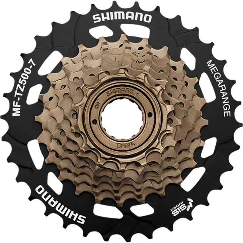 Shimano Tourney TZ500 7-SpeedFreewheel w/ MEGA RANGE / 14-34T / Screw-On