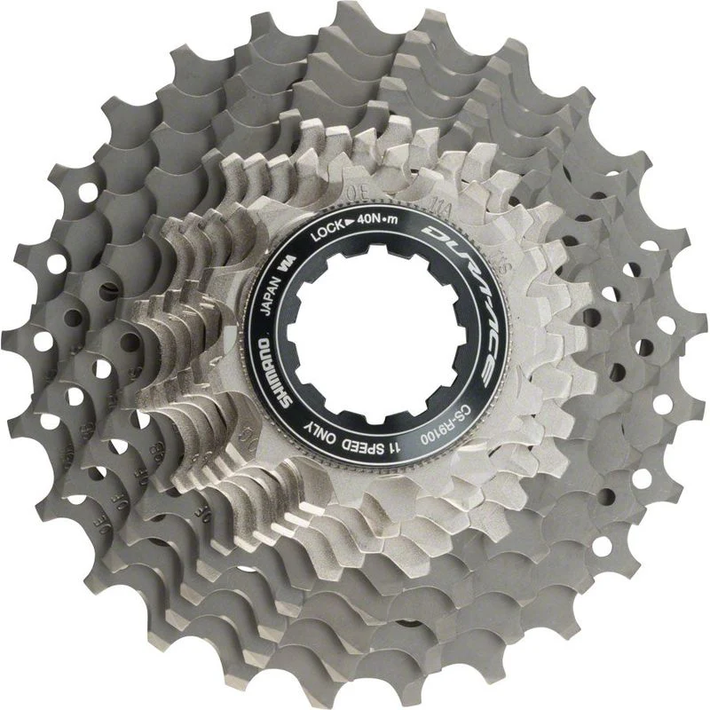Shimano Dura-Ace CS-R9100 Cassette, 11-Speed, 11-25t, Titanium, Grey