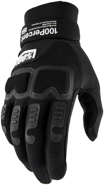 100% Langdale Gloves - Black, Small
