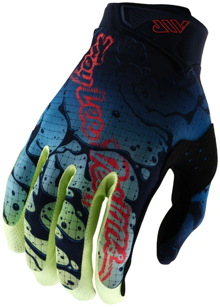 Troy Lee Designs Air Glove Drip Glo Yellow / Dark Navy, Large