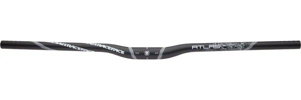 Race Face Atlas Riser Handlebar, 31.8 x 785mm 1/2" (13mm) Rise Black Bars DH MTB