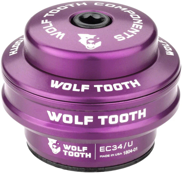 Wolf Tooth Performance Headset - EC34/28.6 Upper, 16mm Stack, Ultraviolet Purple