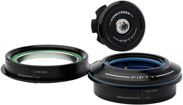 Cane Creek 50 Headset - ZS44/28.6/H8 Upper | ZS44/30/H8 Lower, Straight, Black