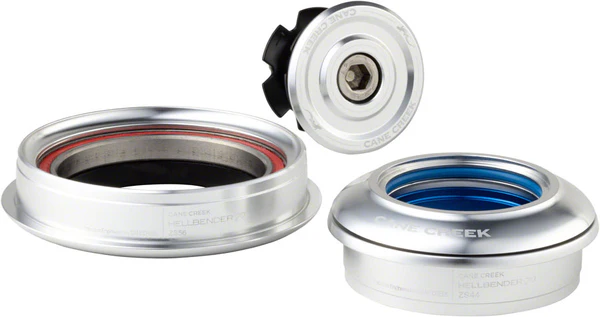 Cane Creek Hellbender 70 Headset - ZS44/28.6/H8 Upper | ZS56/40 Lower, Tapered, Silver