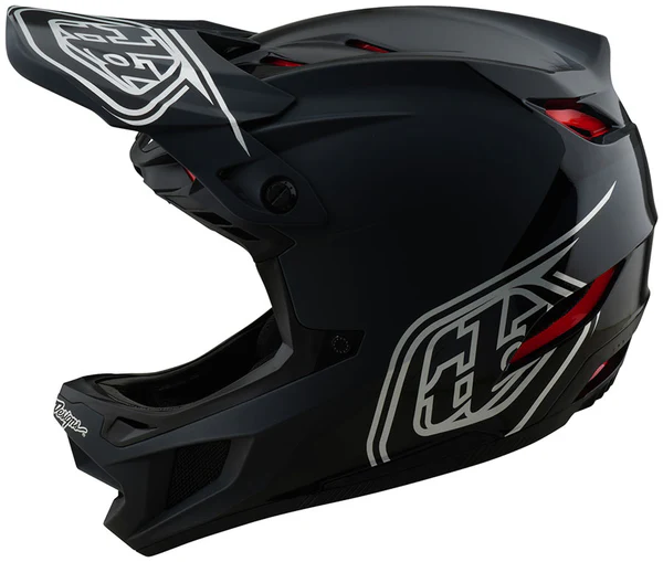 Troy Lee Designs D4 Polyacrylite Helmet Shadow Black, Small