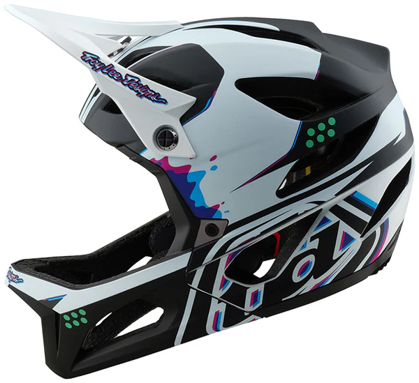 Troy Lee Designs Stage Helmet Trooper White, X-Small/Small