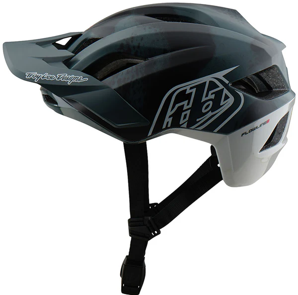 Troy Lee Designs Flowline SE Helmet Badge Camo Gray, X-Small/Small