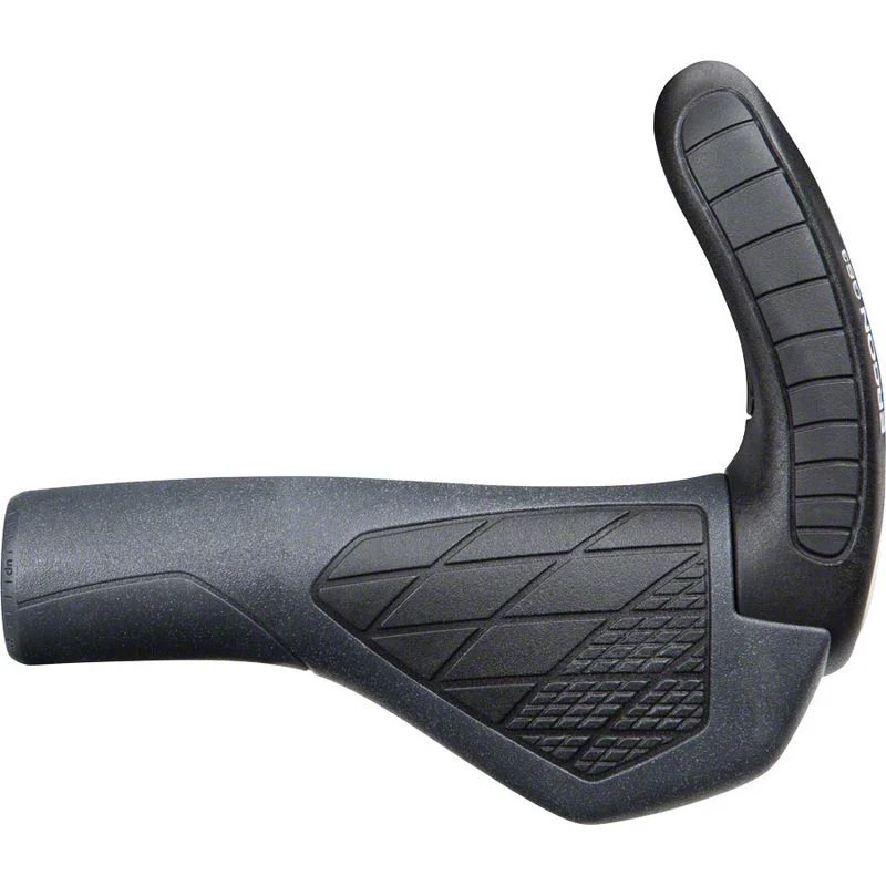 Ergon GS3 Grips - Black/Gray, Lock-On, Small