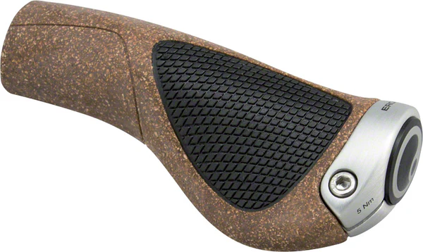 Ergon GP1-S BioKork Grips: Small, Black/Tan