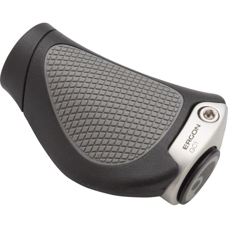 Ergon GC1 Grips - Black/Gray, Lock-On, Rohloff/Nexus