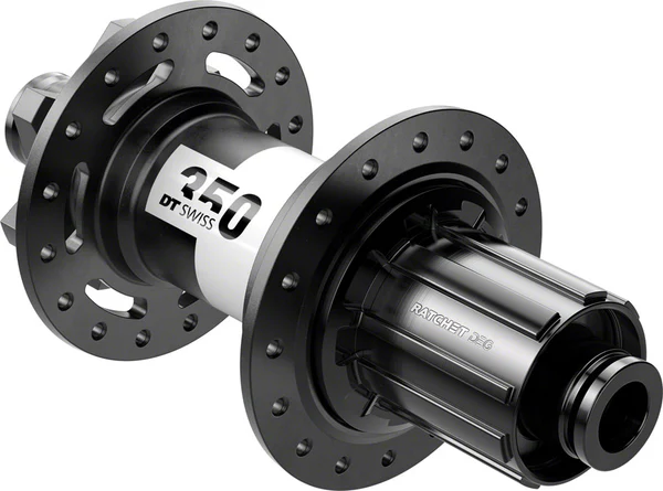 DT Swiss 350 DEG Rear Hub - 12 x 148mm, 6-Bolt, HG 11 MTN, Black, 32H, 72pt