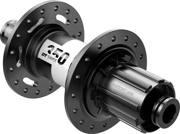 DT Swiss 350 DEG Rear Hub - 12 x 148mm, Center-Lock, HG 11 MTN, Black, 32H, 72pt