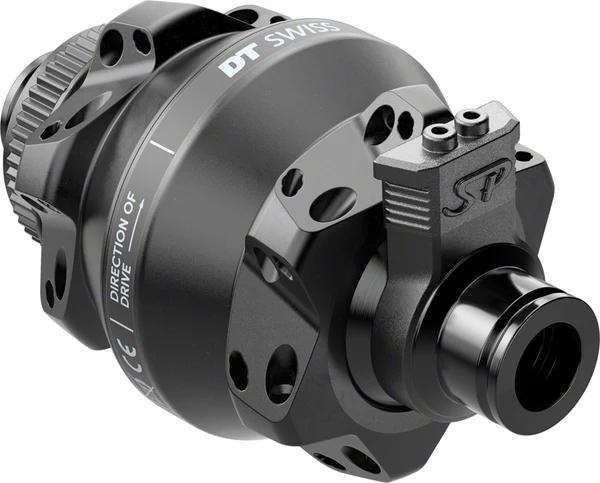 DT Swiss 350 Front Hub - 12 x 100mm, Center-Lock, Black, 24H, Dynamo Shutter 35P, Straight Pull