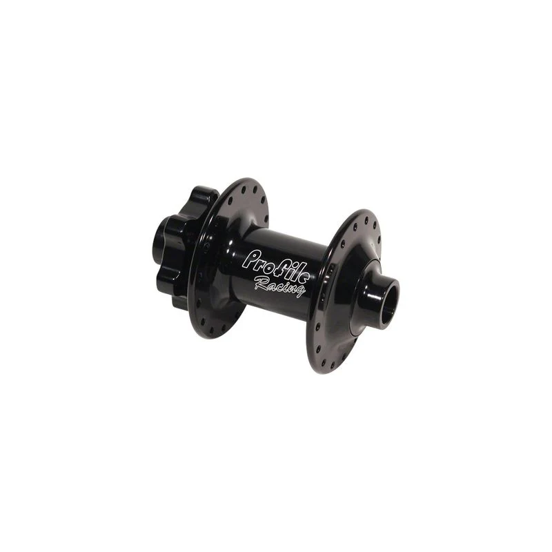 Profile Racing Elite Front Hub Mountain Bike MTB 15 x 100mm, 6-Bolt, Black, 32h
