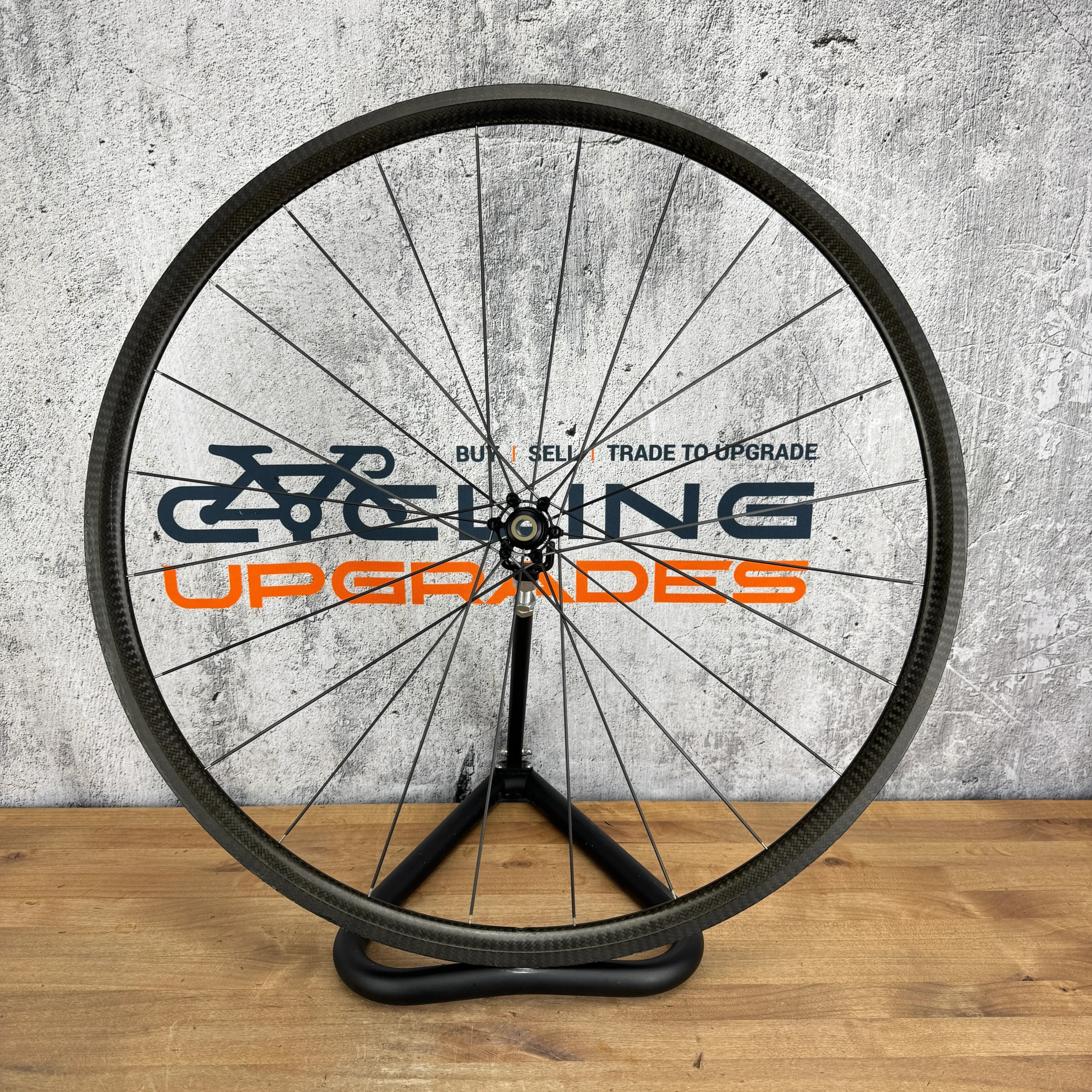 367g! AX-Lightness Ultra 25t Carbon Tubular 6-Bolt Disc Front Wheel 700c Extralite