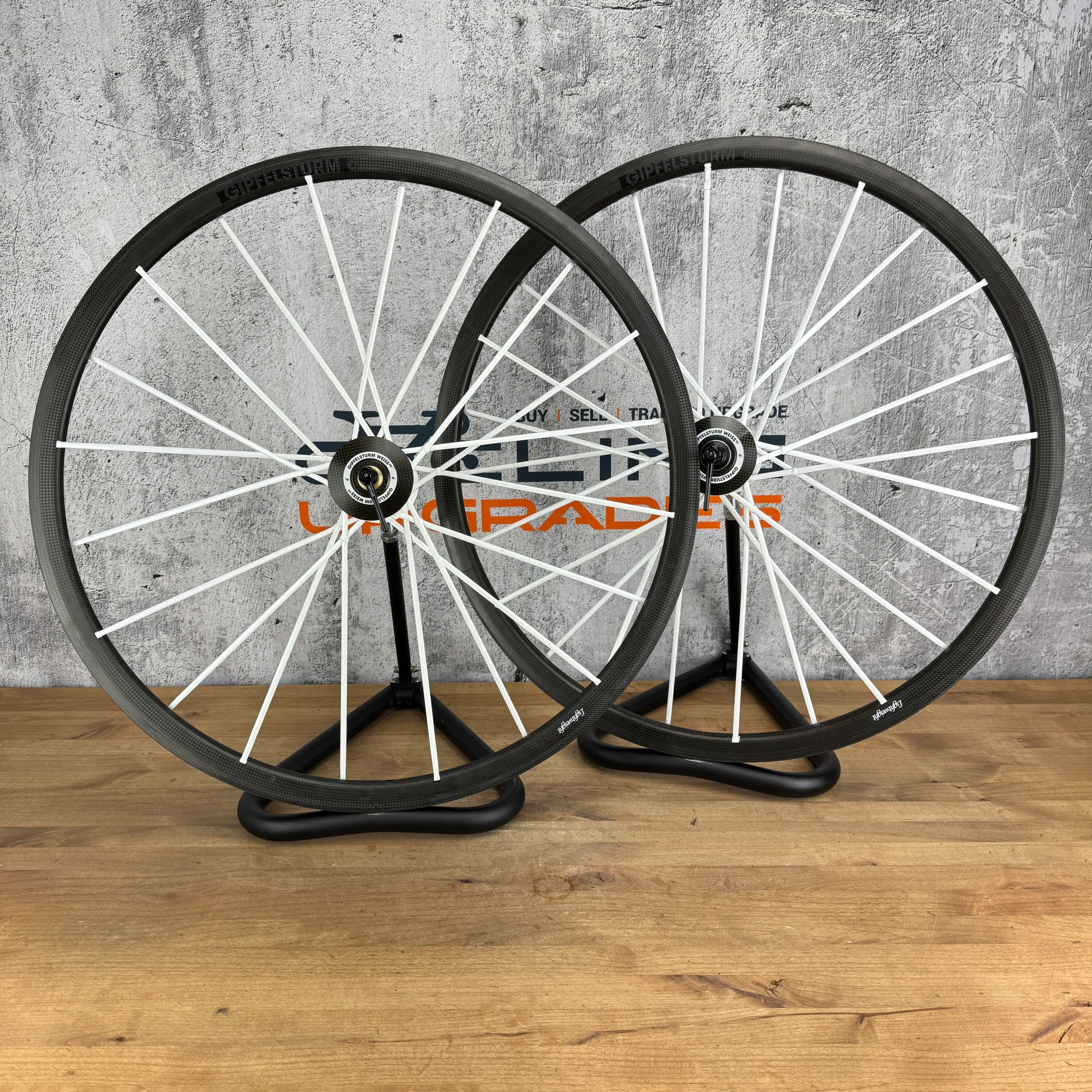 Lightweight Gipfelsturm Weiss Ed Carbon Tubular Wheelset 700c Rim Brake 1074g