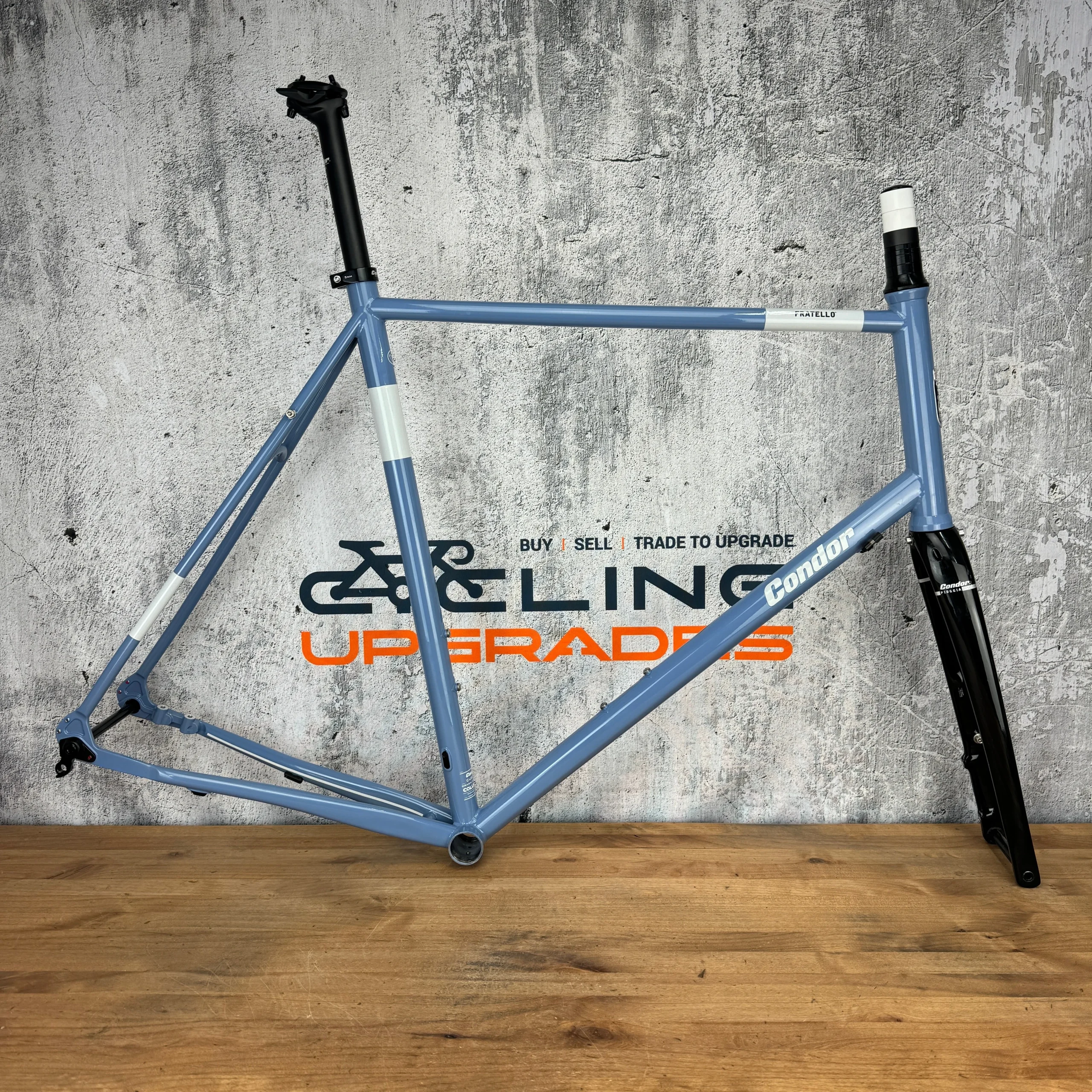 New! 2023 Condor Fratello 64cm (59cm TT) Steel Disc Frameset 700c 3250g