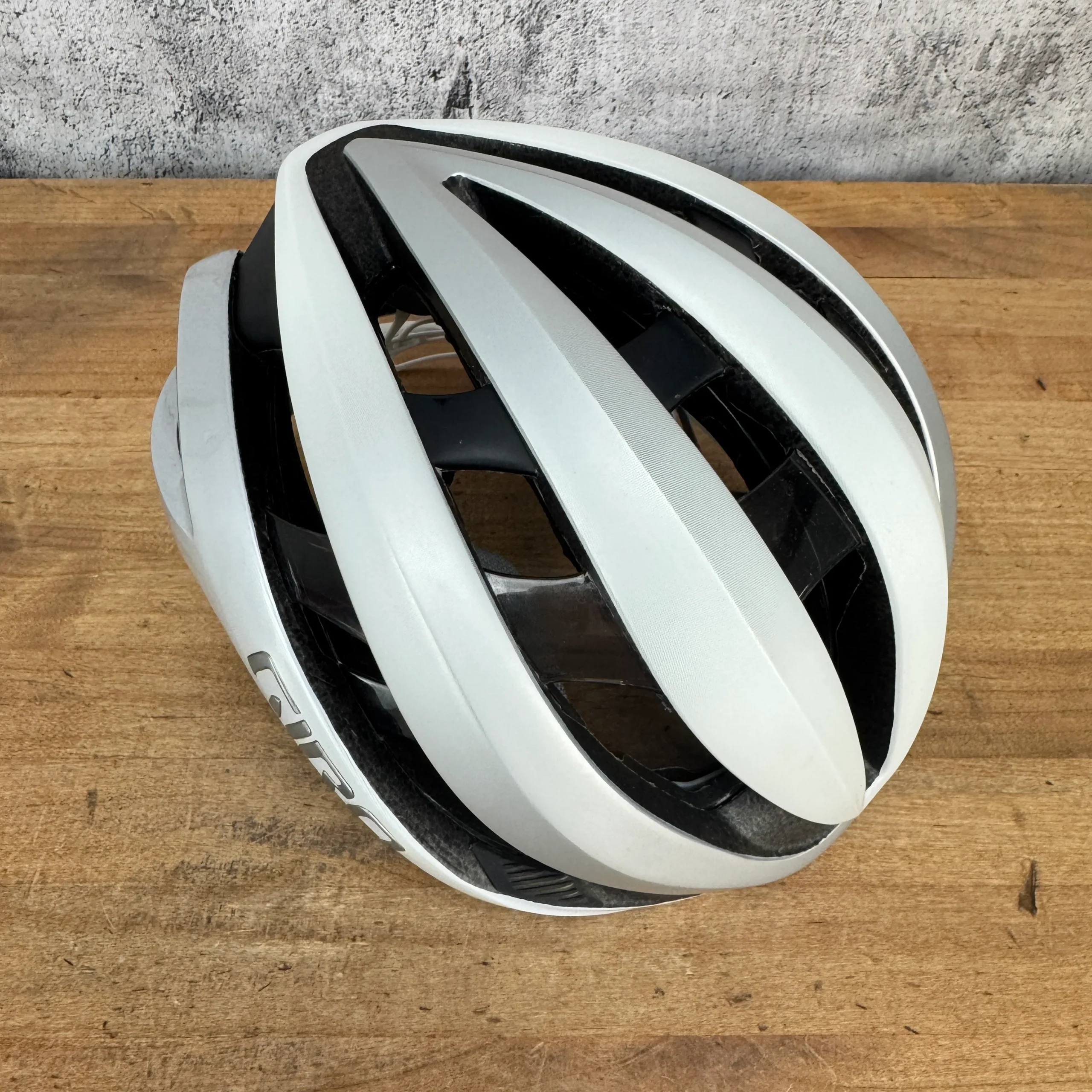 Light Use! Giro Aether Spherical Small 51-55cm Matte White/Silver Cycling Helmet