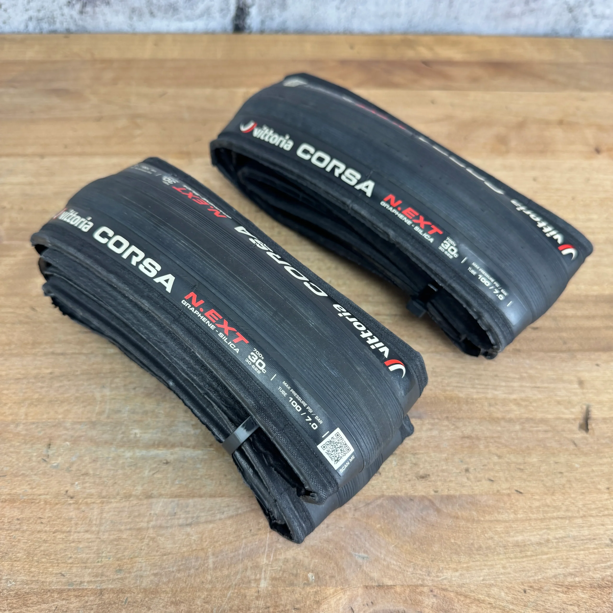 Pair Vittoria Corsa N.EXT 700c x 30mm Clincher Road Bike Tires