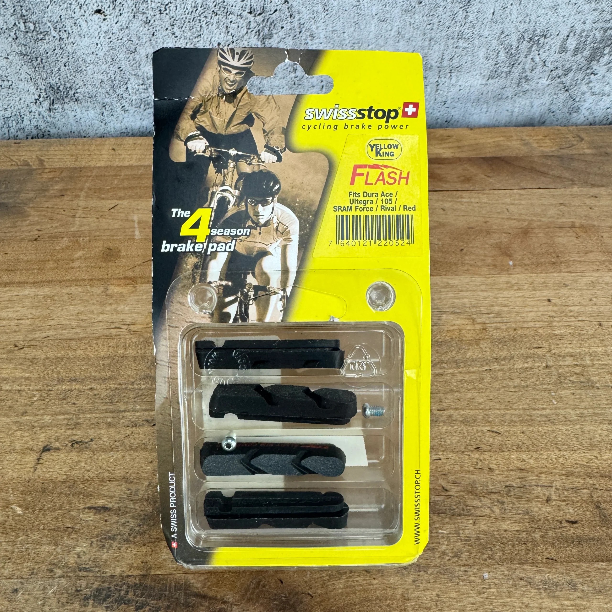 New! Swiss Stop Yellow King Alloy Rim Brake Pads for Shimano/SRAM