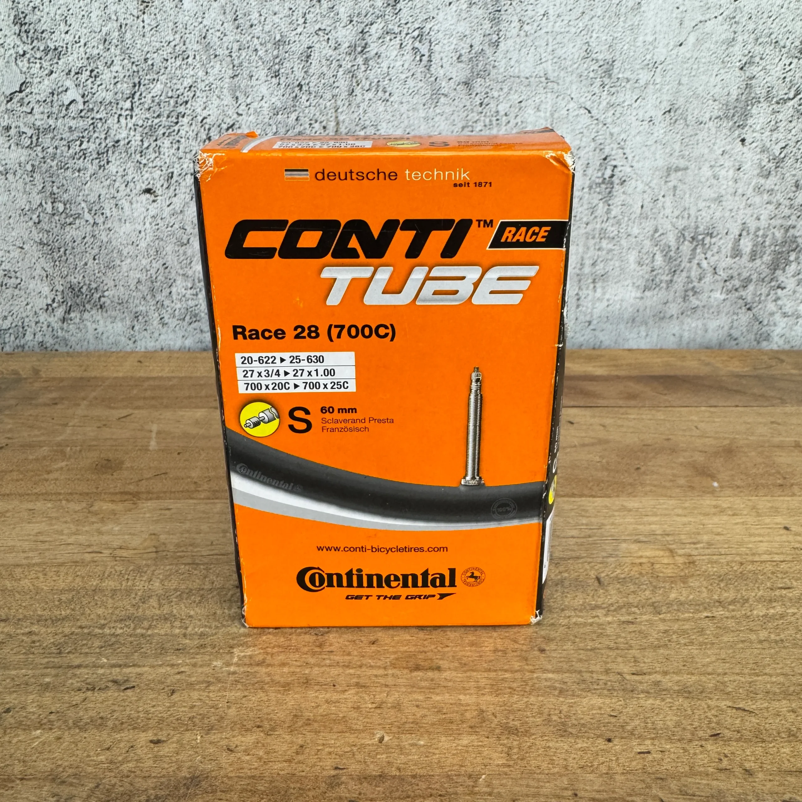 New! Continental Race 700c x 20-25mm 60mm Presta Valve Bike Tube