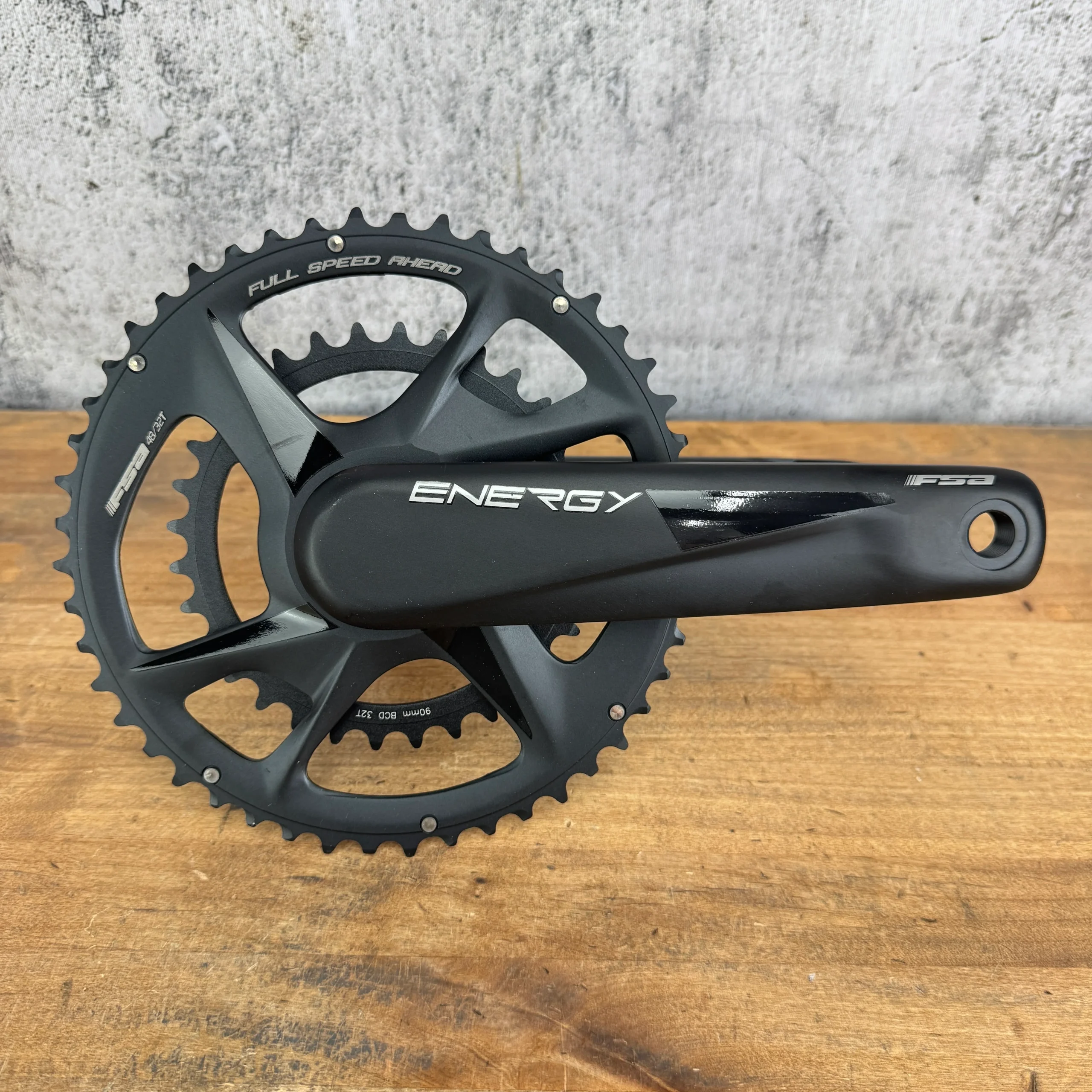 New! FSA Energy 175mm 48/32t Alloy 11-Speed 30mm Orange spindle Crankset 775g