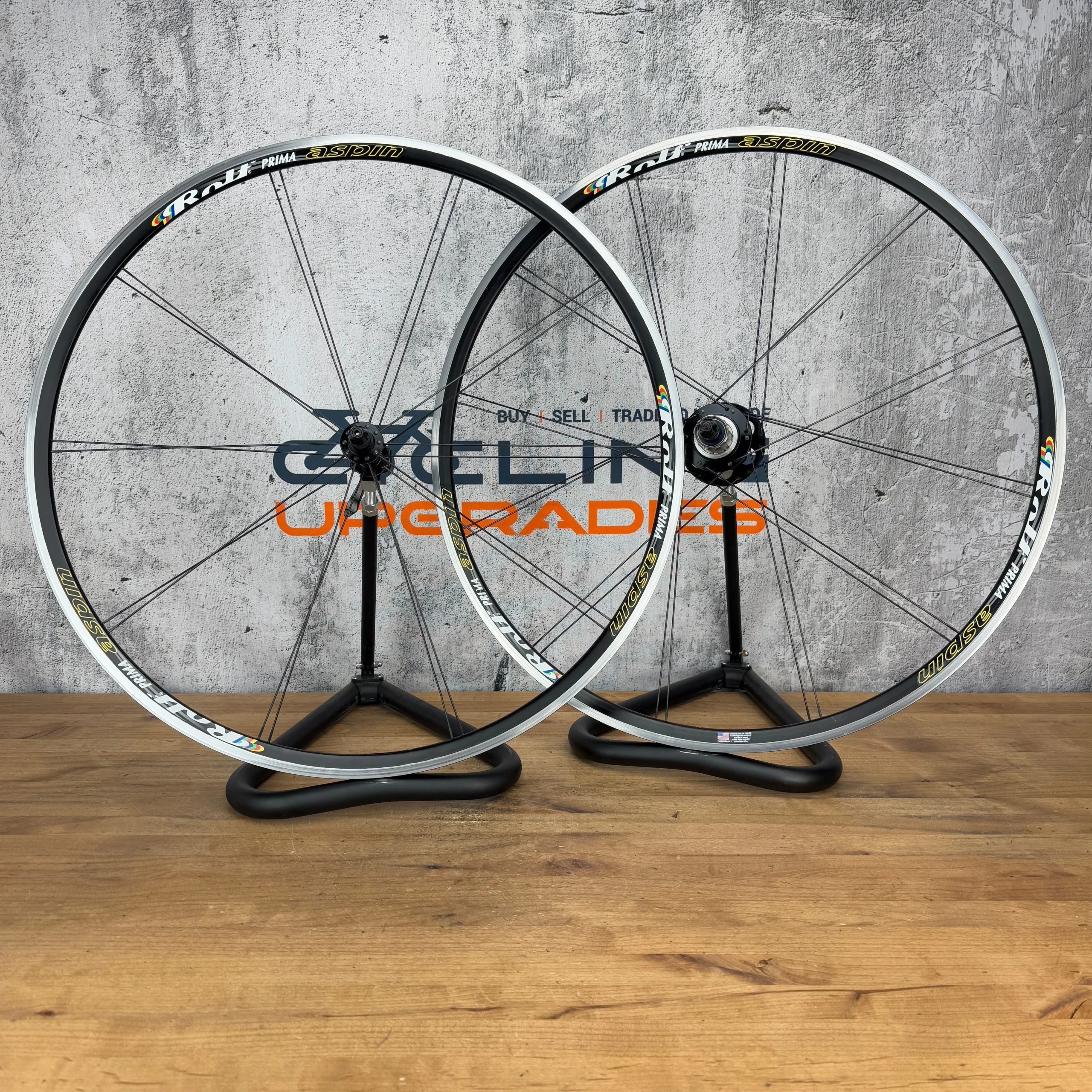 Rolf Prima Aspin Alloy Clincher 700c Rim Brake 14mm Internal Width Bike Wheelset