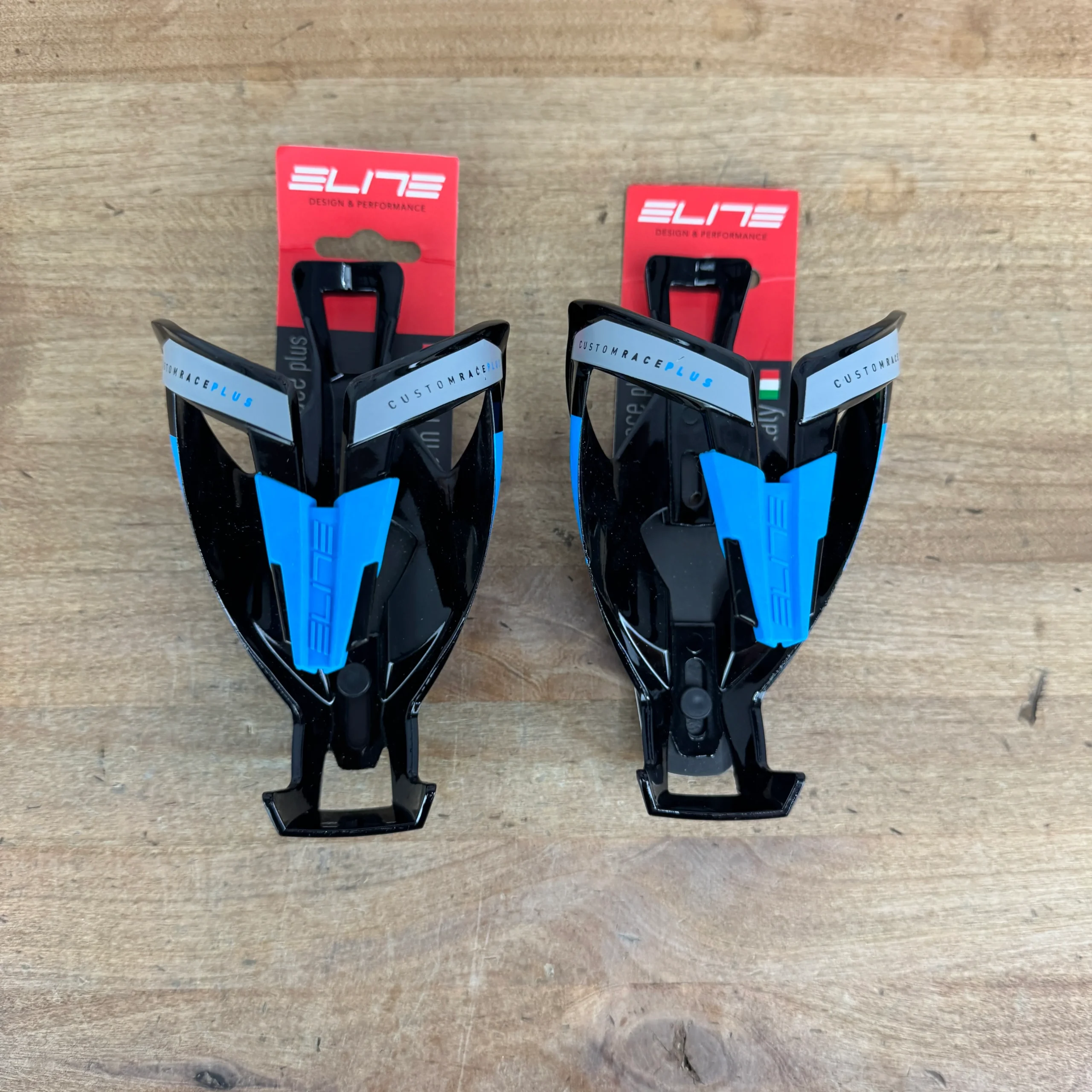 New! Pair Elite Custom Race Plus Composite Bike Water Bottle Cages 90g