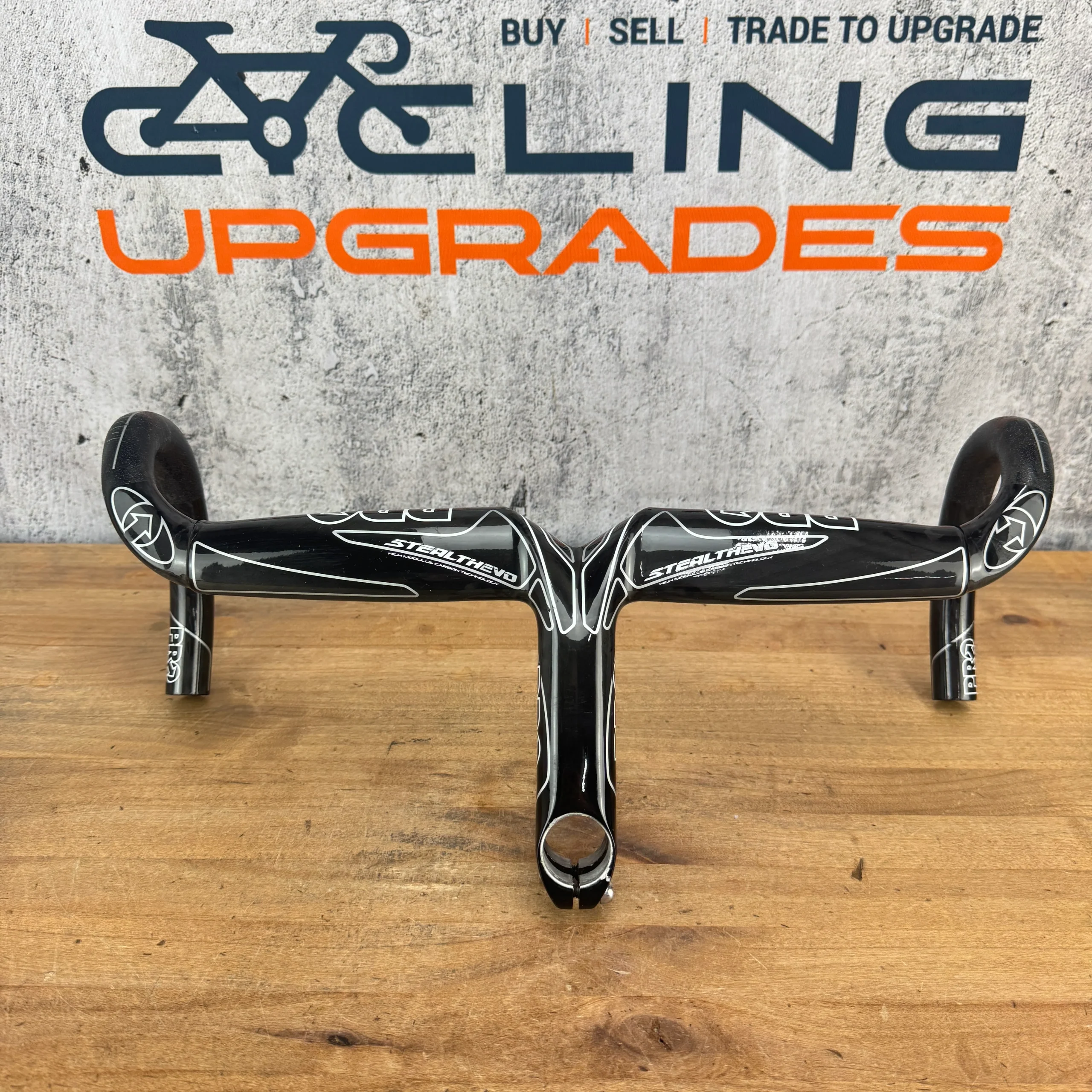 Low Mile! Shimano Pro Stealth Evo Carbon 44cm x 130mm Integrated Handlebar 400g