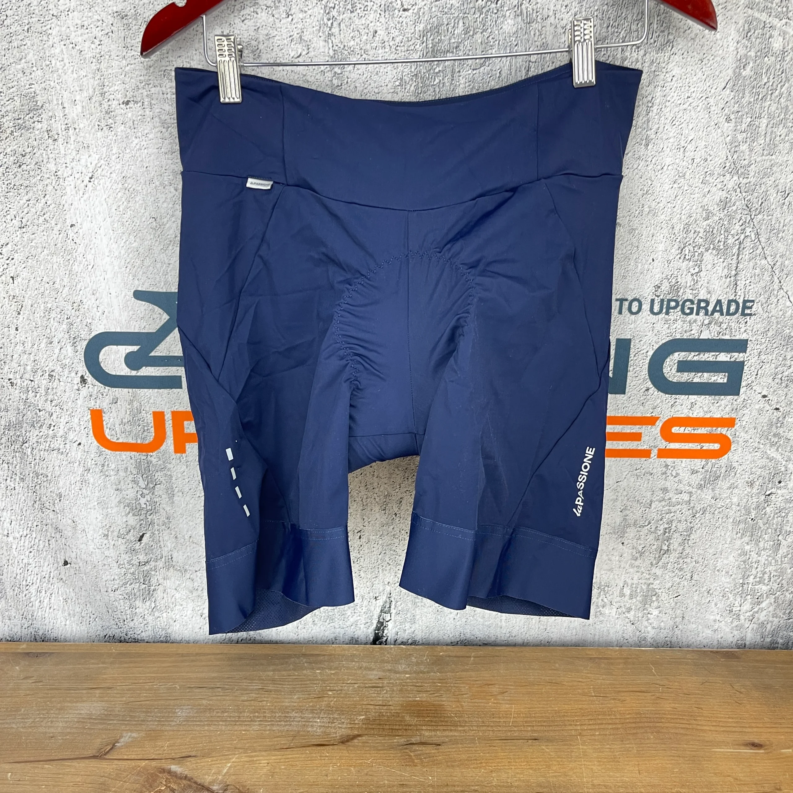 New w/ Tags! La Passione Feel Shorts Blue Women XL Cycling Bib Shorts