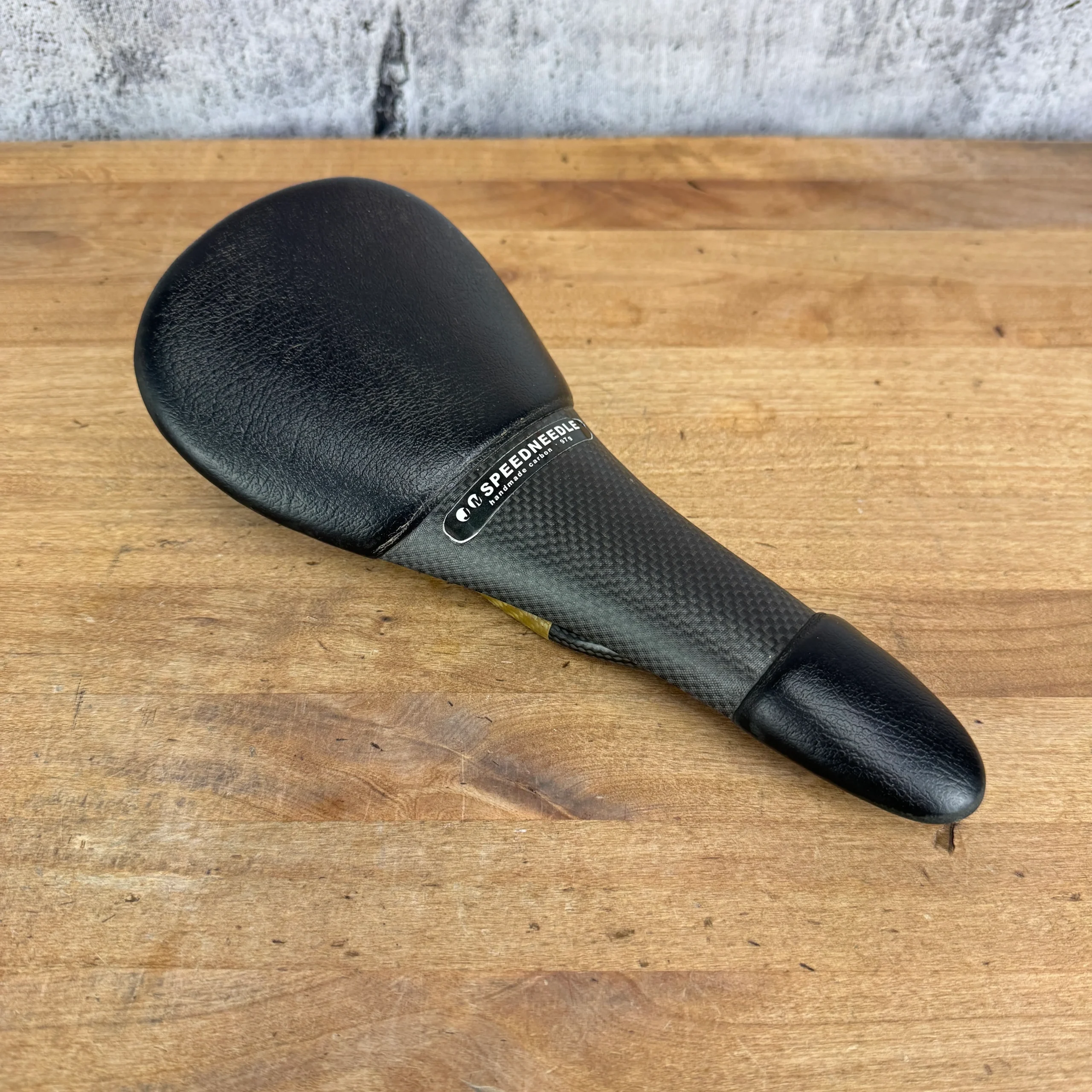 Low Mile! Tune Speedneedle 7x9mm Carbon Rails 123mm Bike Saddle 101g