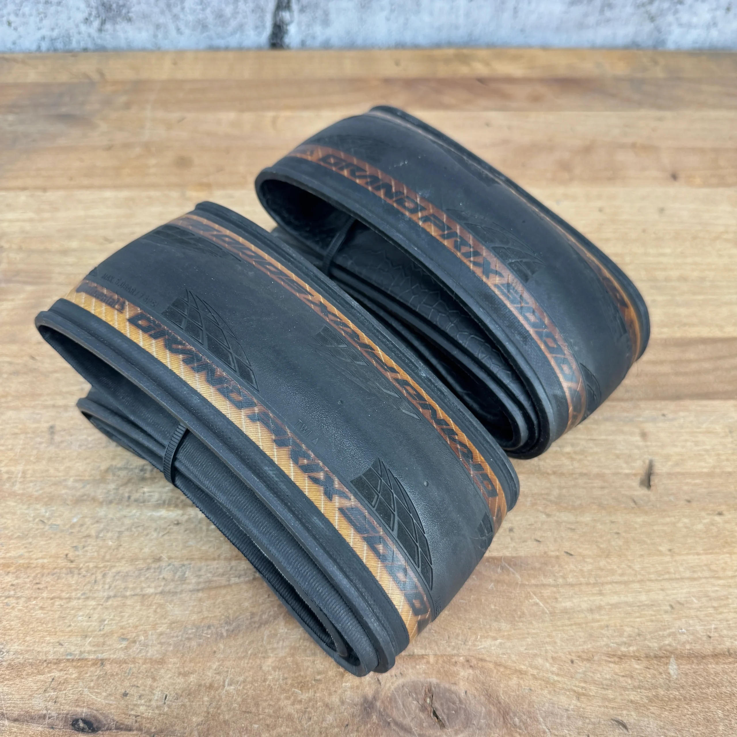 Pair Continental Grand Prix 5000 S TR Tubeless Tan Wall 650b x 30mm Bike Tires