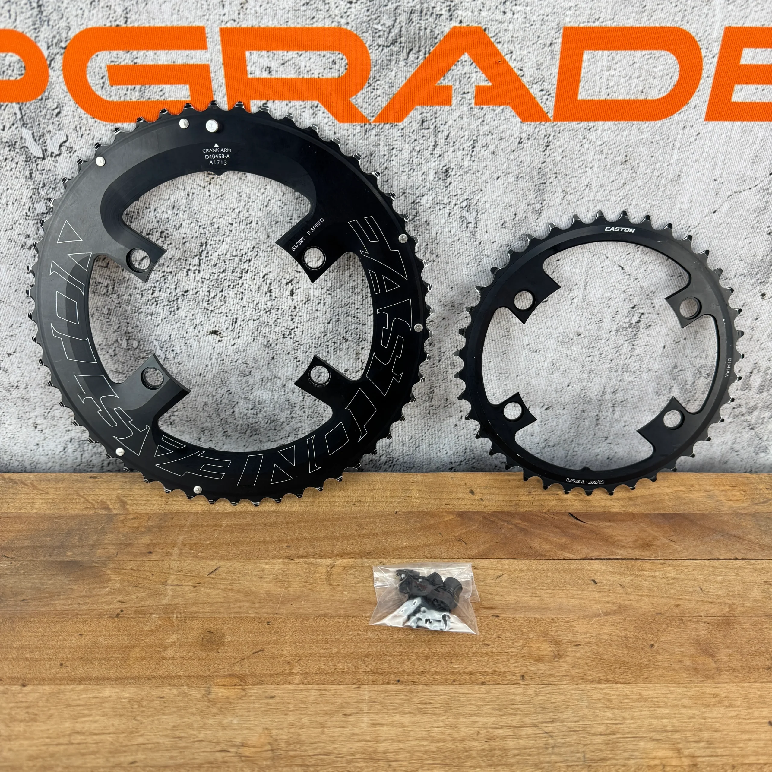 Easton 53/39t 11-Speed 4-Bolt 110BCD Road Bike Chainring Set 192g