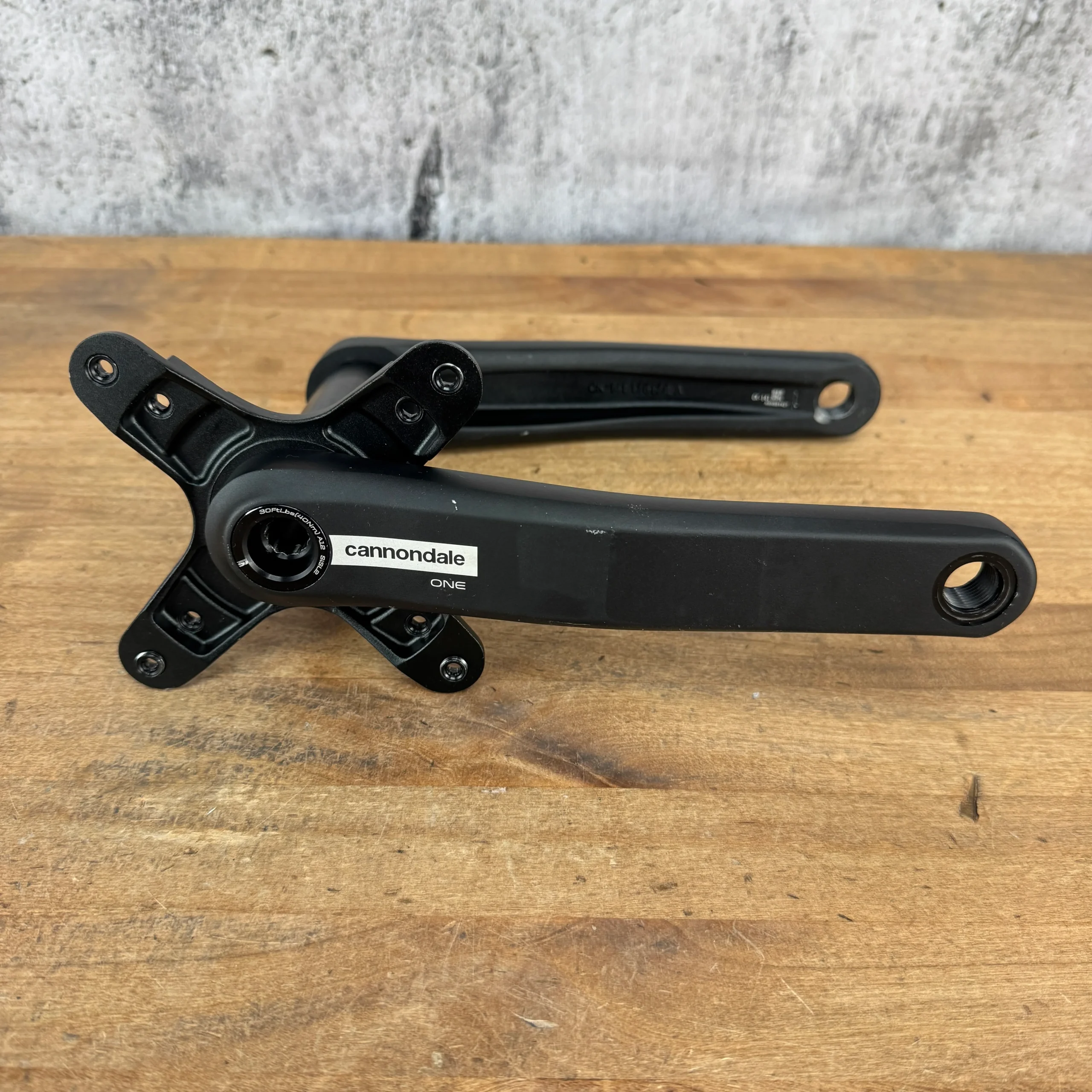Cannondale One 172.5mm Alloy 90/120BCD Crankset Crank Arms 30mm Spindle + Spider