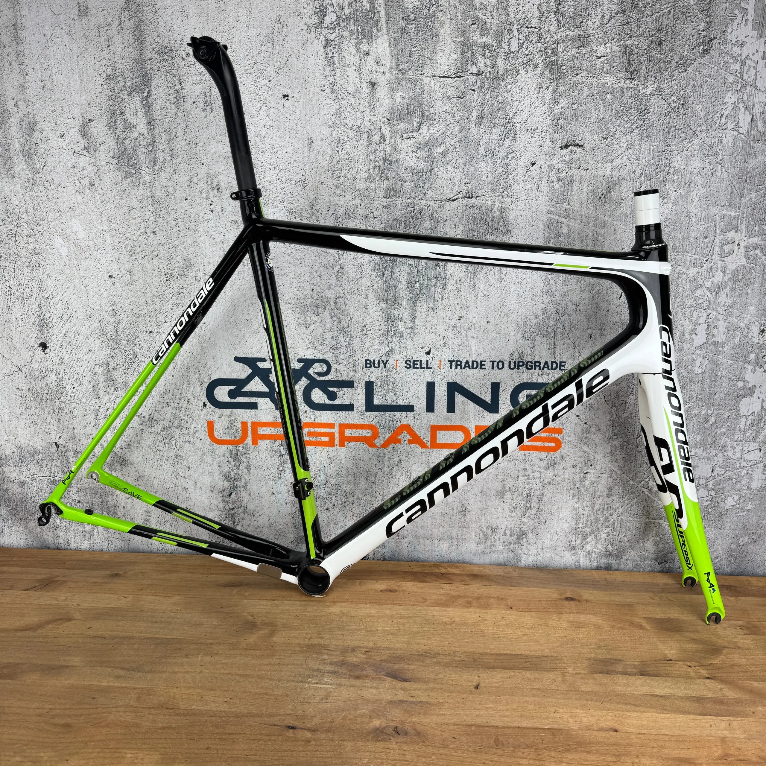 2015 Cannondale SuperSix EVO Hi-Mod 58cm Rim Brake Carbon Frameset 700c 1444g