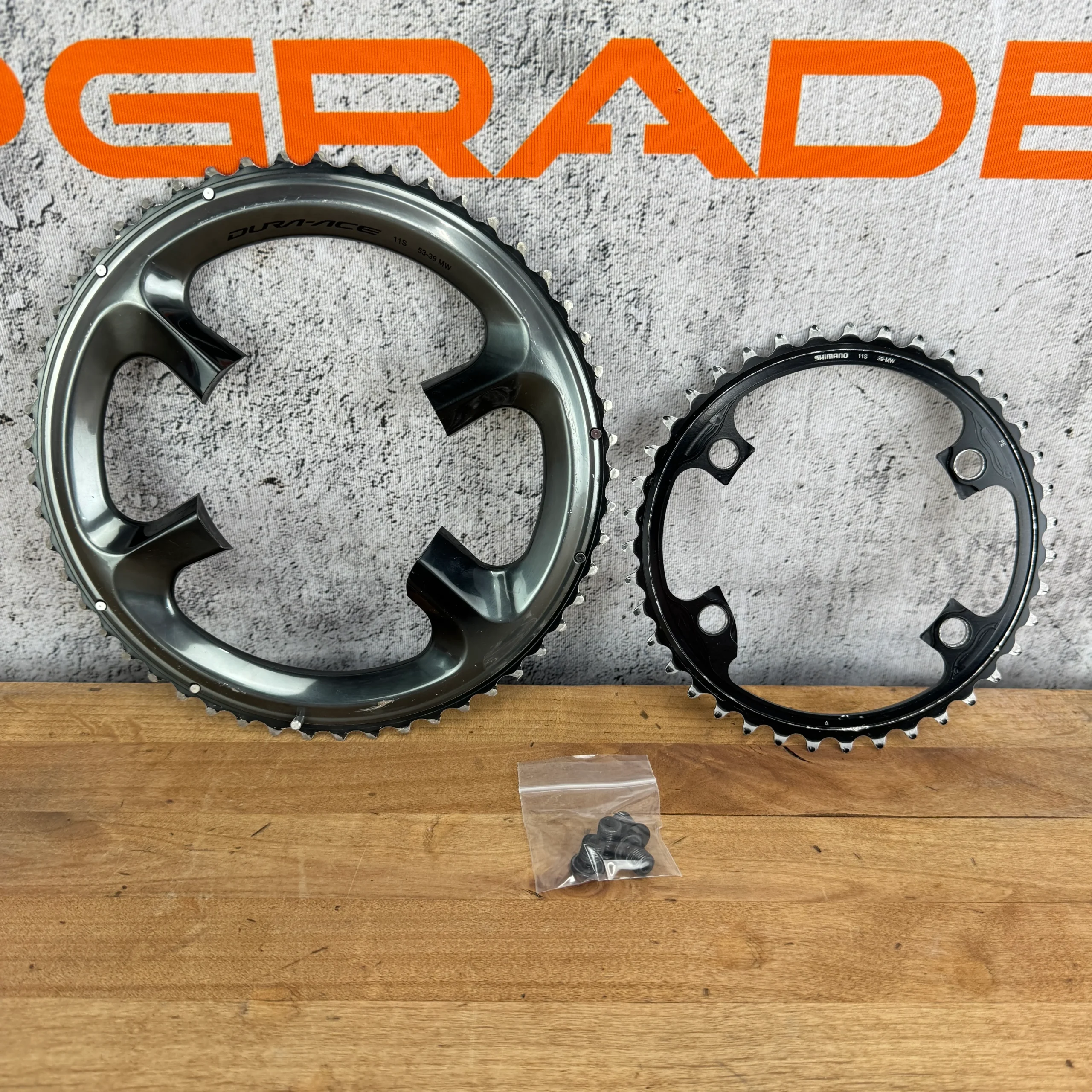 Shimano Dura-Ace R8000 53/39t 11-Speed 110BCD 4-Bolt Chainring Set 140g