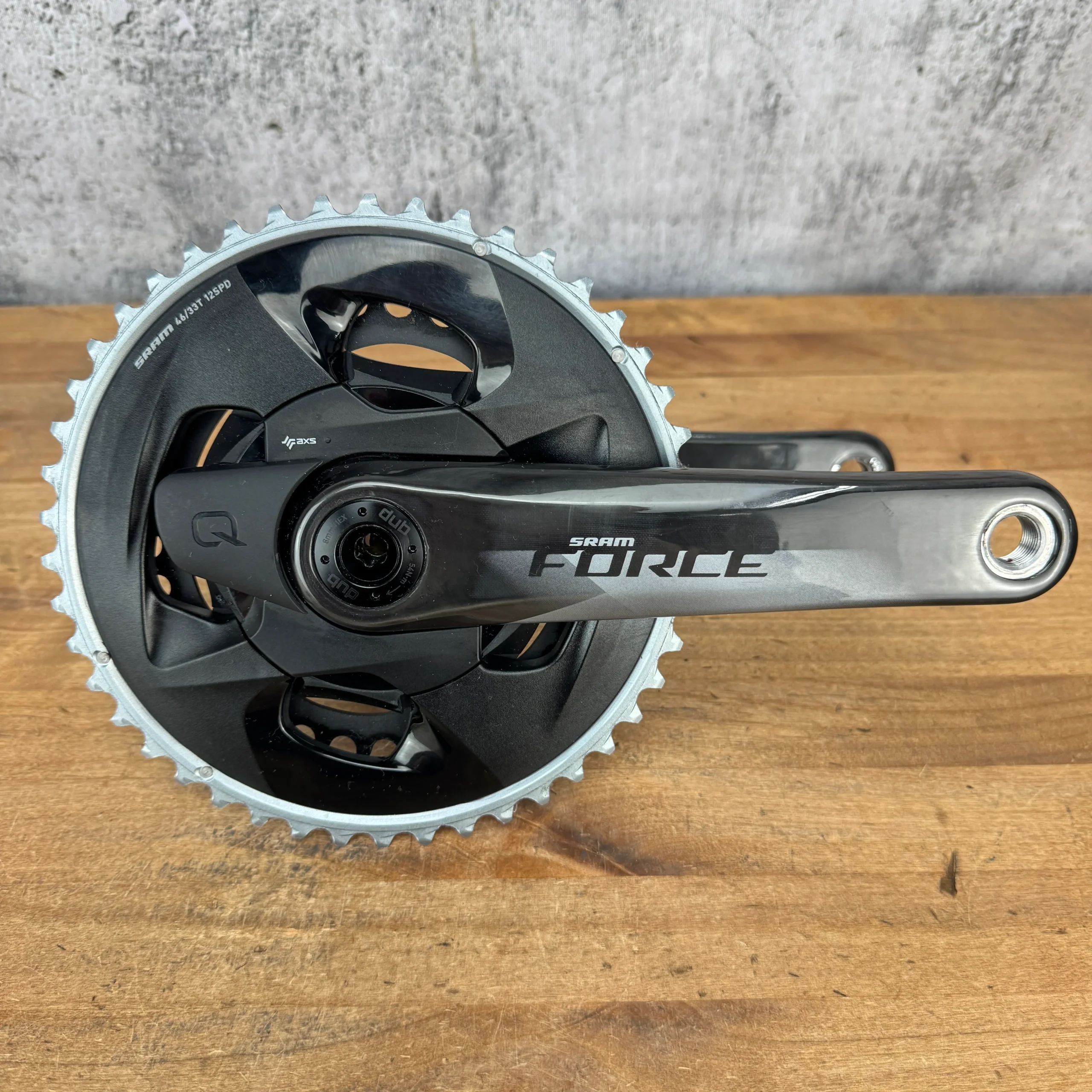 SRAM Force AXS D1 172.5mm 12-Speed Quarq Power Meter Carbon 46/33t Crankset DUB
