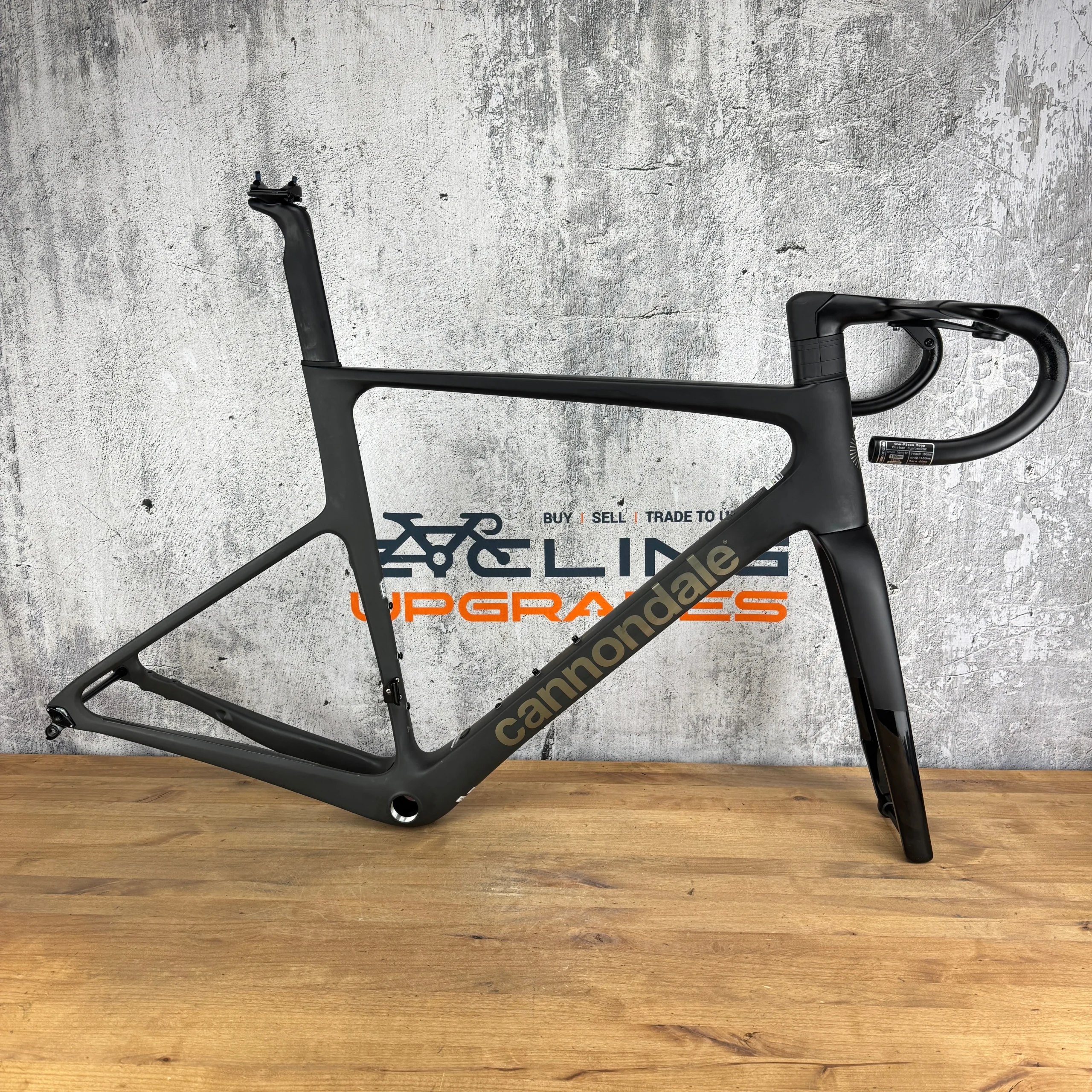 2024 Cannondale SuperSix EVO 56cm Carbon Disc Frameset 700c Smoke Black 2109g