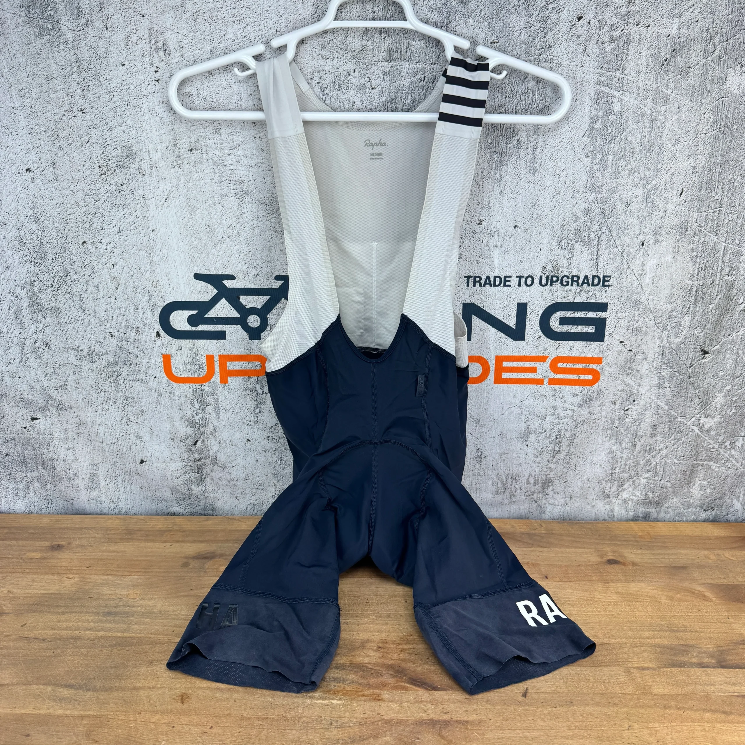 Light Use! Rapha Pro Team II Long Men's Medium Navy Cycling Bib Shorts