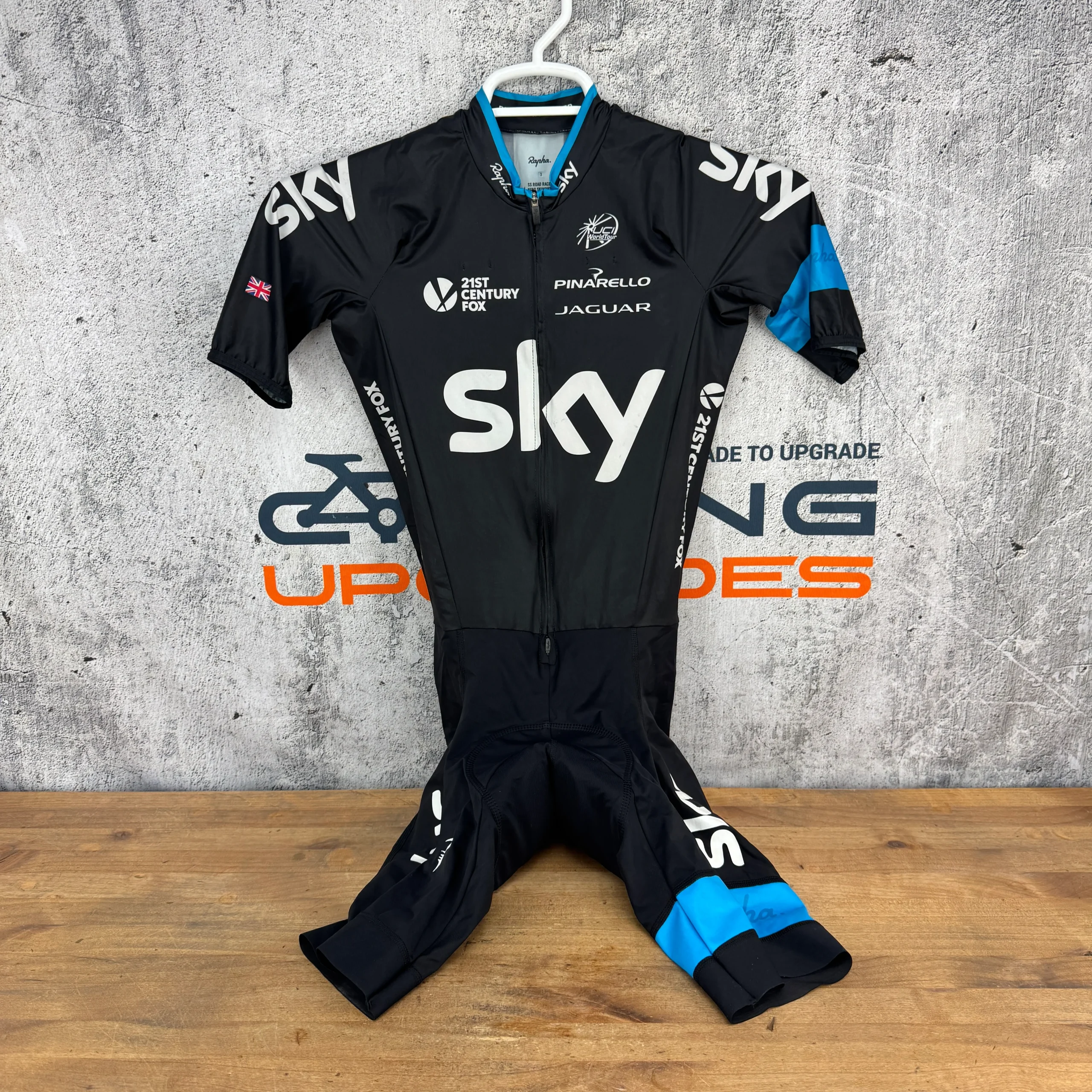 Rapha Pro Team SS Road Race Aero Medium Team Sky Geraint Thomas Cycling Skinsuit