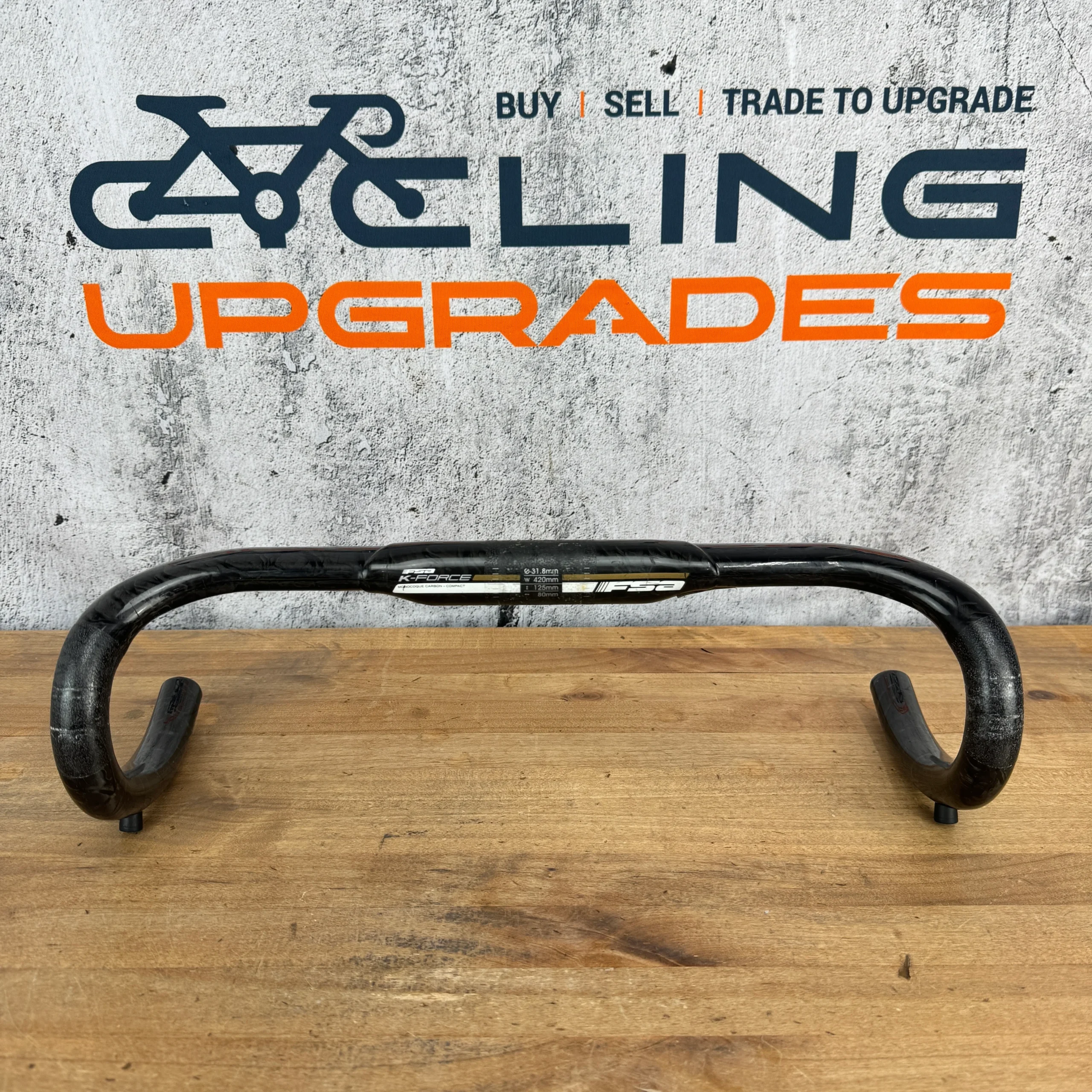 FSA K-Force 42cm 31.8mm Carbon Compact Road Bike Drop Handlebar 220g