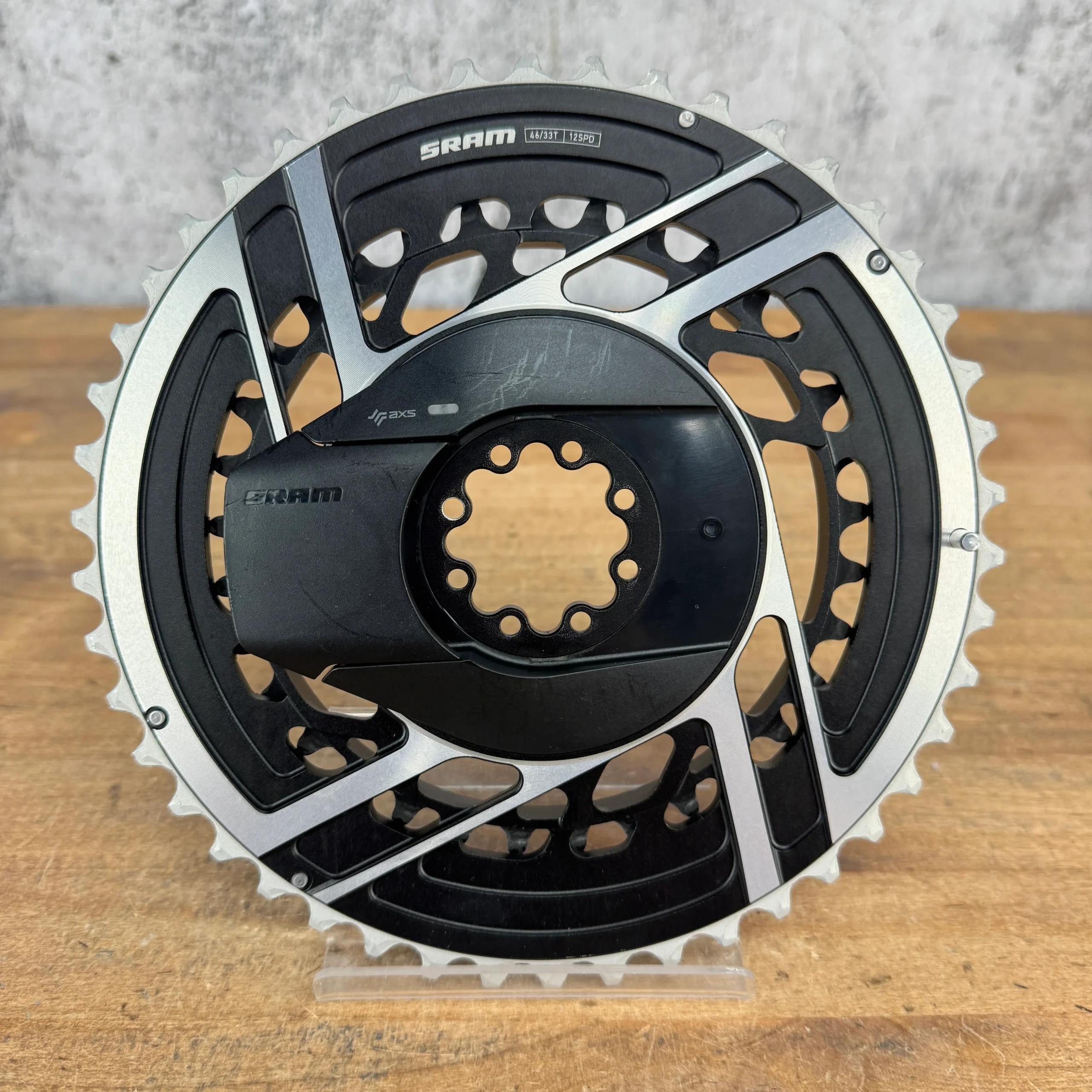 Low Mile! SRAM Red AXS E1 46/33t 12-Speed Quarq Power Meter Chainring Set 260g
