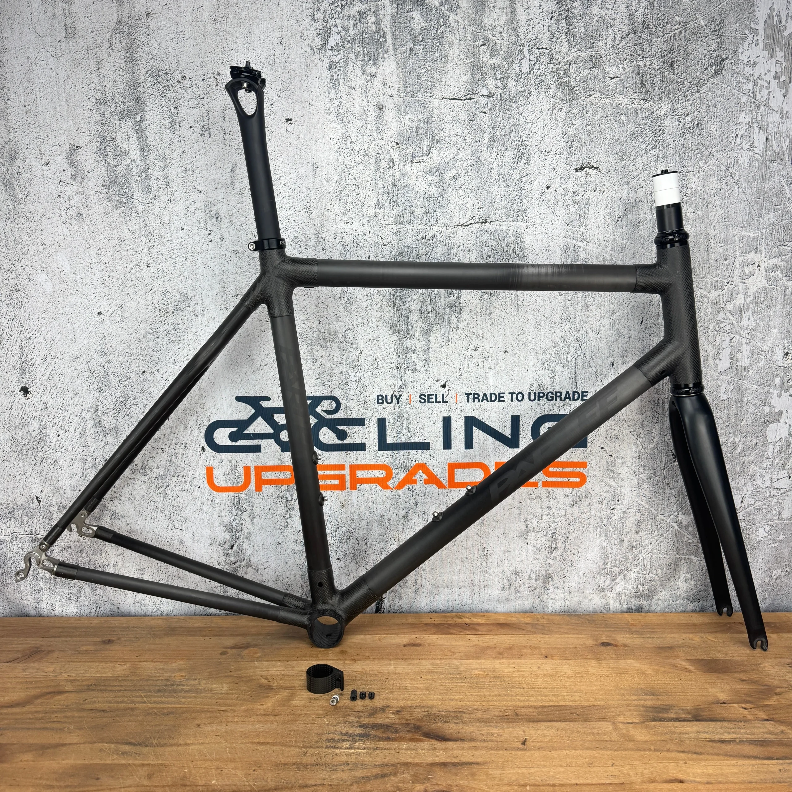 Mint! 2015 Parlee Z3 Custom 57cm Carbon Rim Brake Road Bike Frameset 700c 1781g