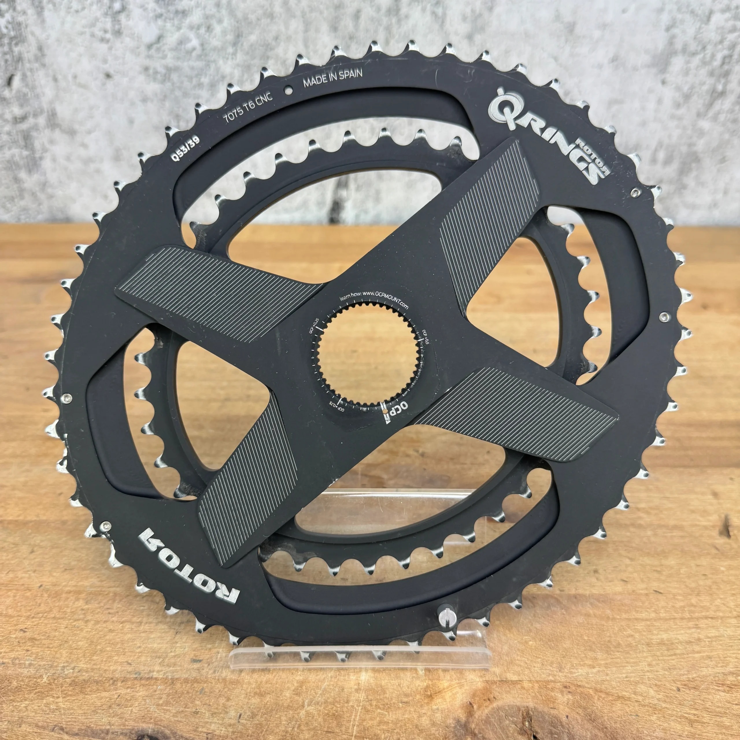 Rotor Q-Rings 53/39t OCP Mount Bike Chainring Set 202g