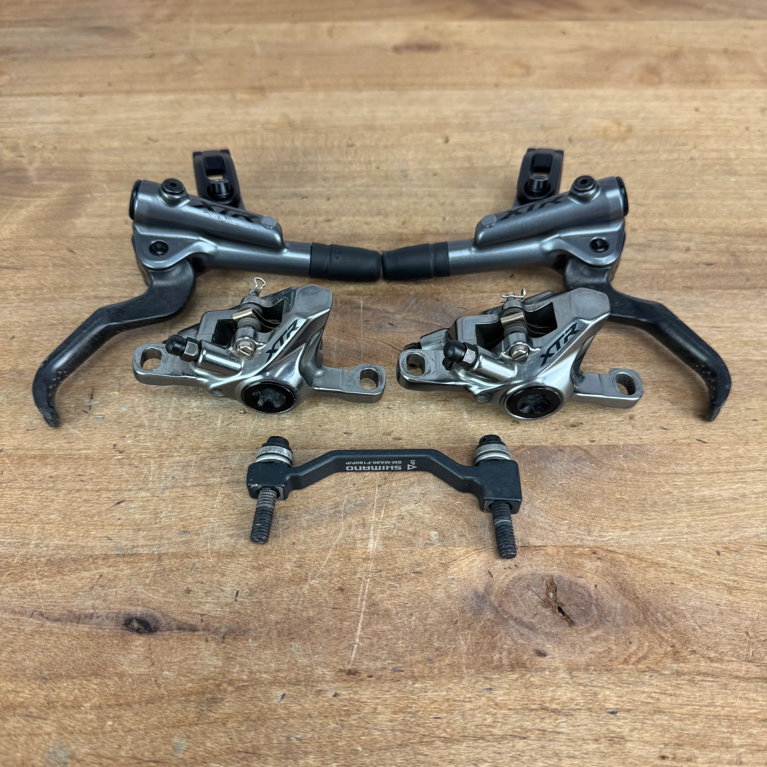 Low Mile! Shimano XTR BR-M9100/BL-M9100 Post Mount 2-Piston Disc Brake Calipers